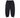 A pair of black lightweight sweats with a drawstring waist, cargo pocket, and elastic ankle cuffs, shown against a plain white background.  Includes Confidence in Clothing forn, Engeneered on the Moon, and MMXVI on the cargo pocket with a Wavy Brand Tag left leg 