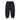 A pair of black lightweight sweats with a drawstring waist, cargo pocket, and elastic ankle cuffs, shown against a plain white background.  Includes Confidence in Clothing forn, Engeneered on the Moon, and MMXVI on the cargo pocket with a Wavy Brand Tag left leg 